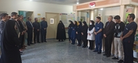 تبریک روز پرستار و دیدار با پرستاران شاغل در بیمارستان امام علی (ع) و مرکز خدمات جامع سلامت امام زمان (عج)